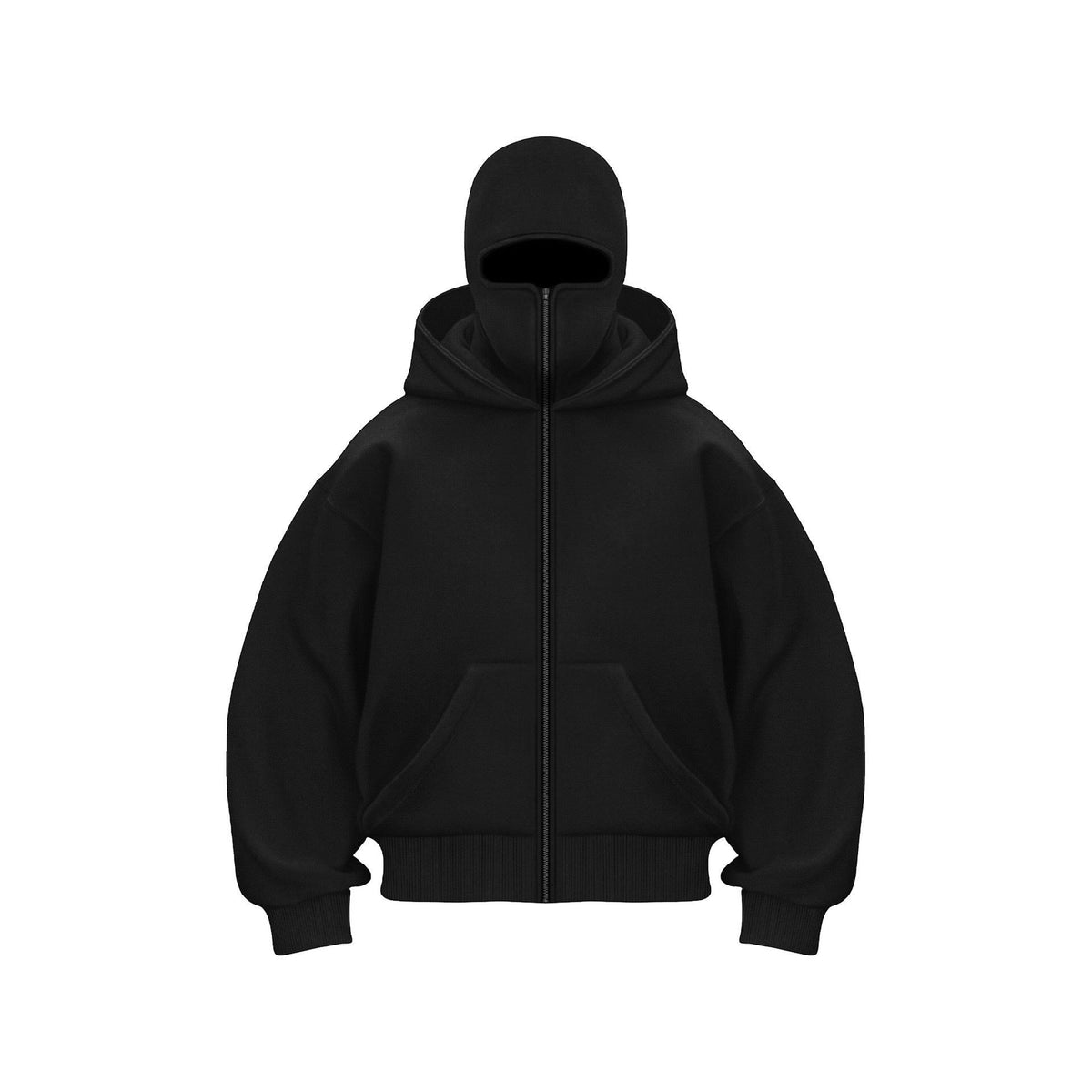 Premium Cotton BALACLAVA HOODIE LIMITED BLACK